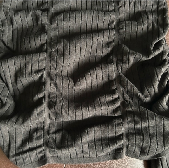 Maurices | Black Long Sleeve Cinched Mini Sweater Dress - Picture 5 of 5